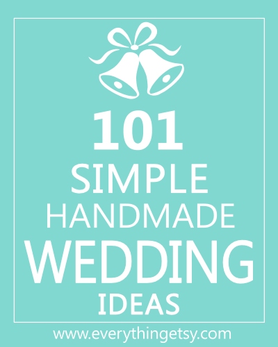 Many of these wedding ideas are simple nomajorskillsneeded kind of ideas 