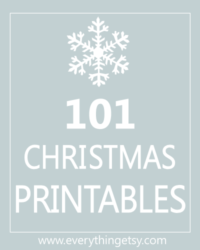 101 Imprimibles Navidad en EverythingEtsy.com