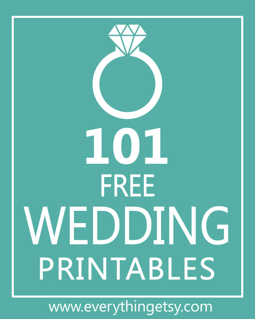 101-wedding-printables-free