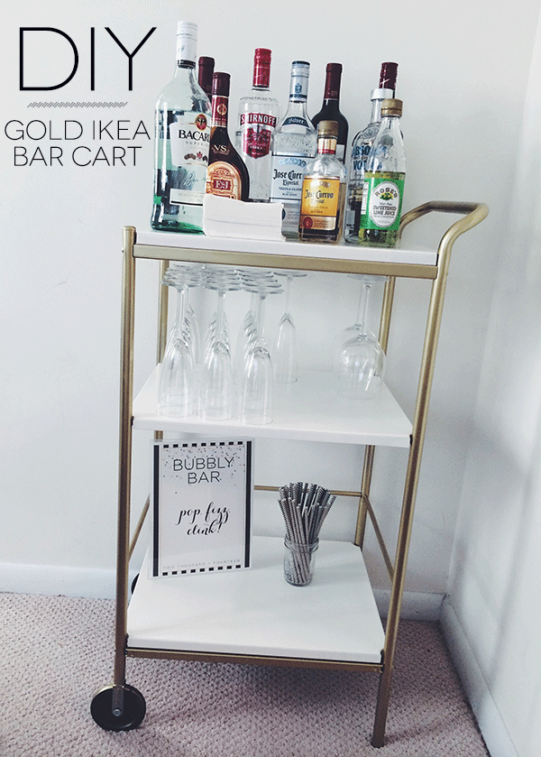 Bar Cart Ikea Hack