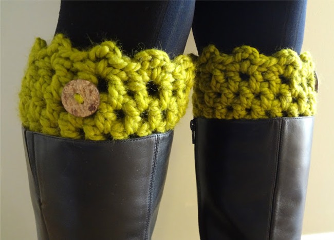 Free Crochet Boot Cuff Pattern 3