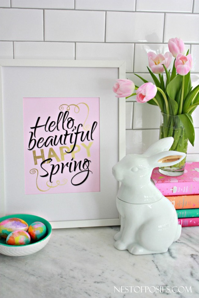 free spring printable - beautiful