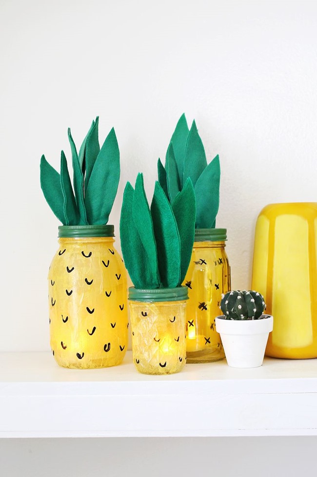 DIY Pineapple Jars