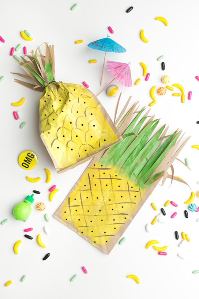 DIY Pineapple Party Favor Bag