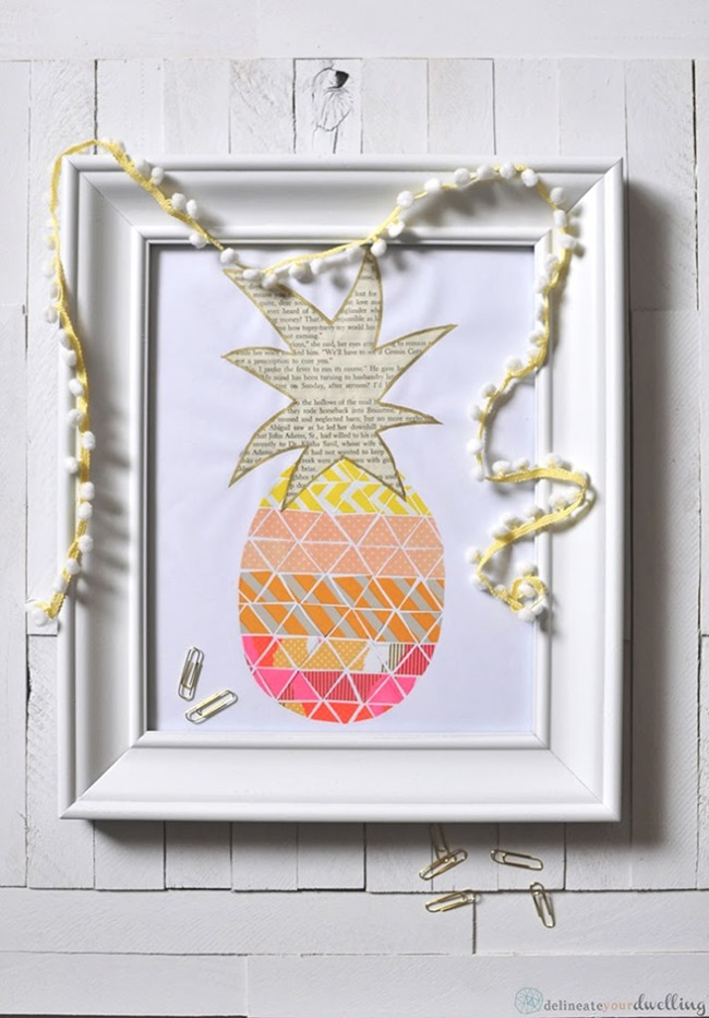 Pineapple Washi Tape Print