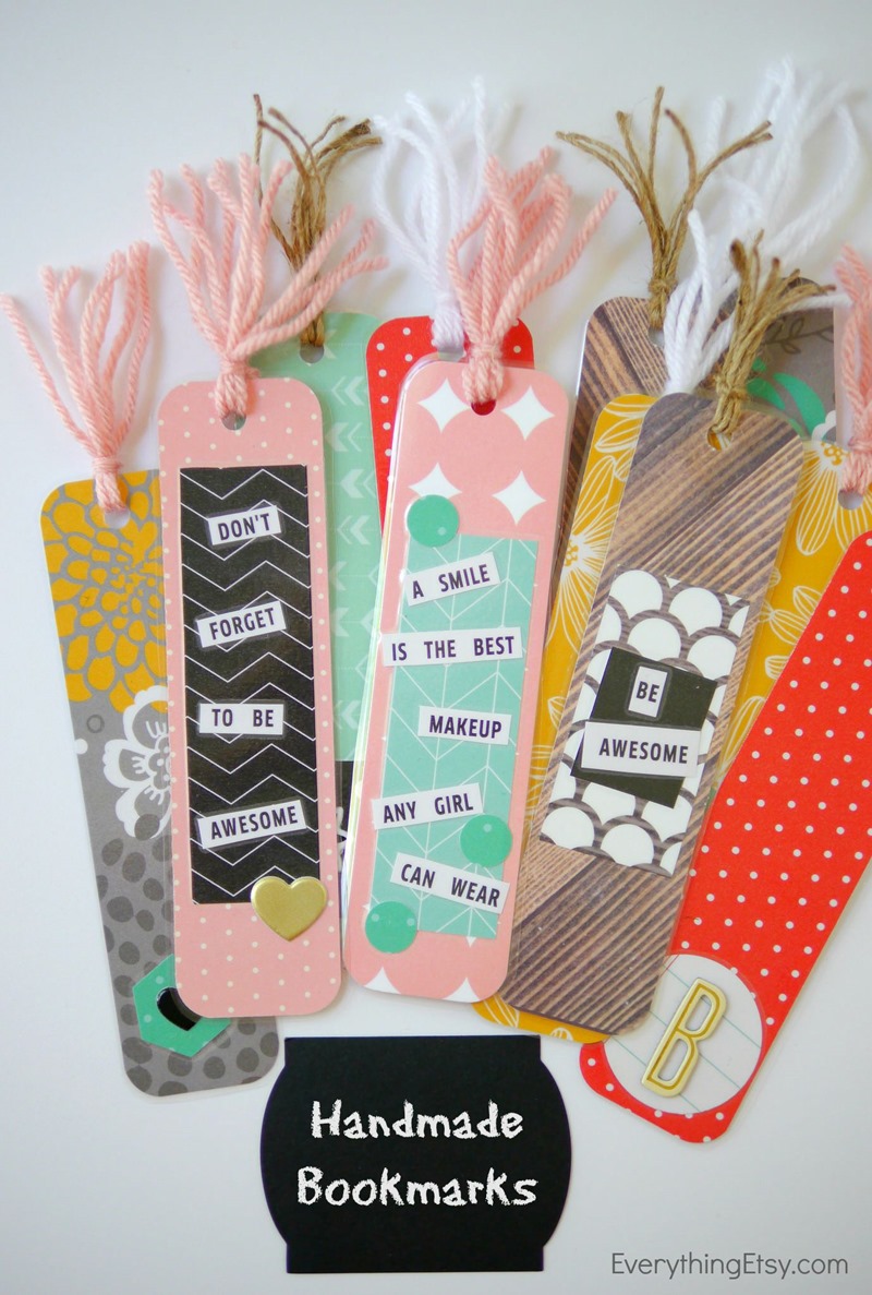 Handmade Bookmarks - Back-to-school DIY