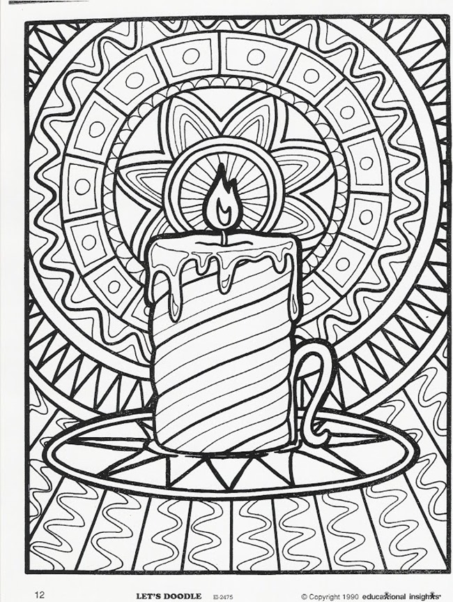 Coloring Pages For Adults Printable Christmas