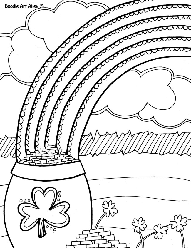 12 St. Patrick’s Day Printable Coloring Pages for Adults