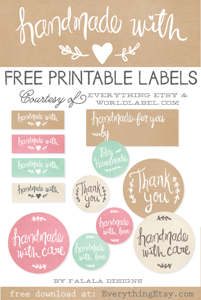Template Free Printable Handmade Labels