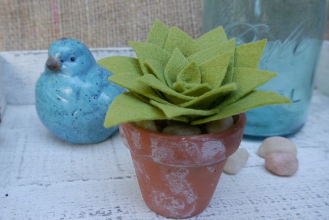 DIY Felt Succulents for Your Home