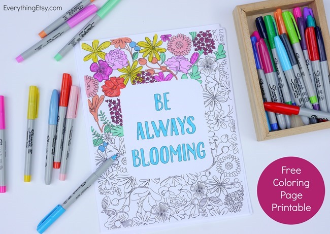 12 Inspiring Quote Coloring Pages Adults Free Printables Blooming Printable