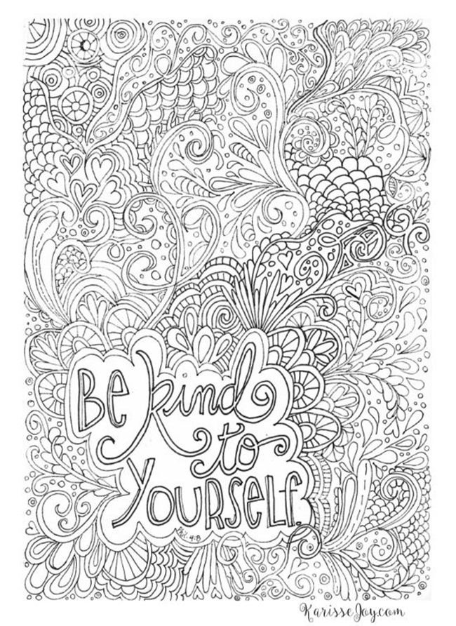 12 Inspiring Quote Coloring Pages Adults Free Printables Kind Quotes