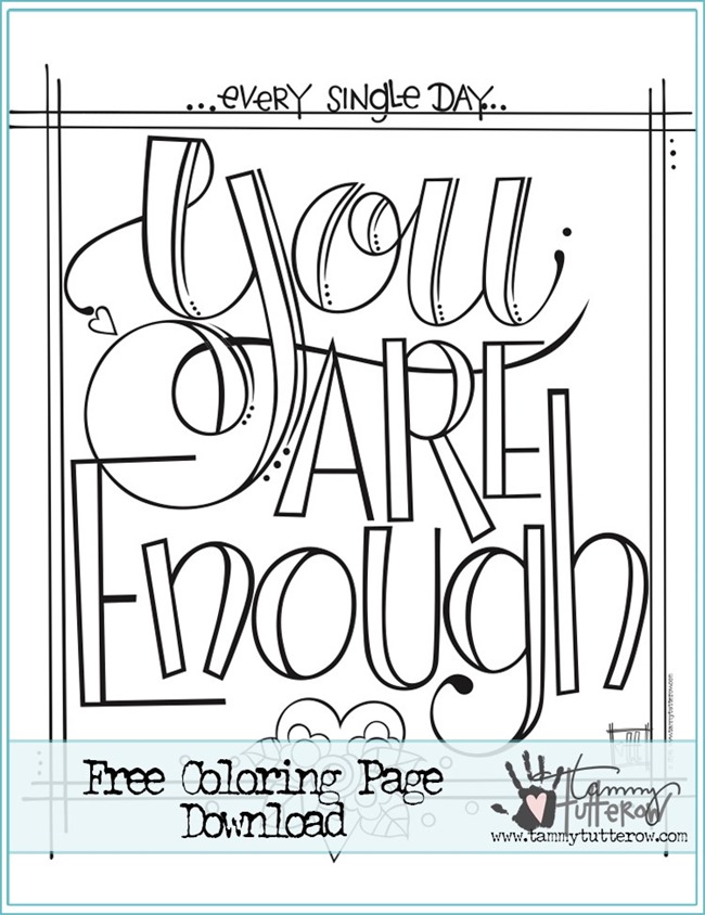 12 Inspiring Quote Coloring Pages for Adults–Free Printables!