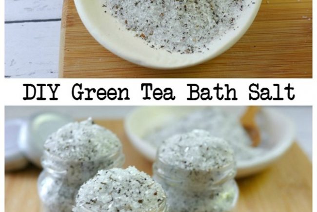 DIY Green Tea Bath Salt–{DIY Gifts}