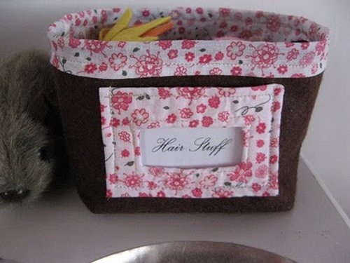 Felt storage basket 00