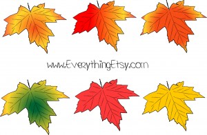 Fall Leaves Vector Graphic