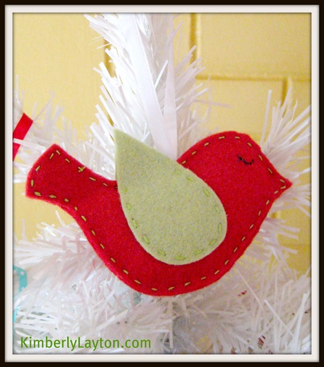 Bird Felt Ornament 1