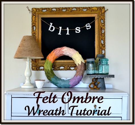 Felt Ombre Wreath Tutorial 1