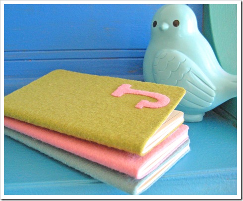 felt notebooks tutorial 2