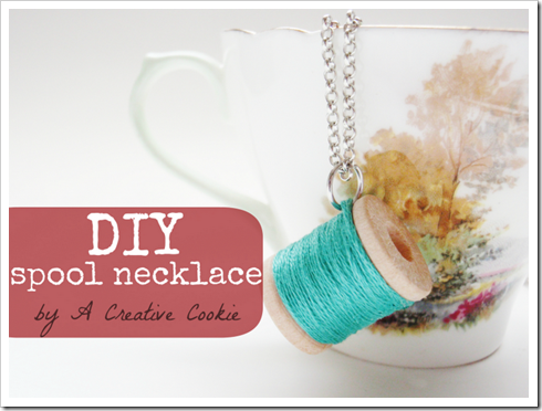 spool necklace cover