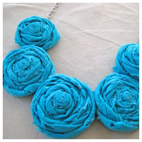 fabric rosette necklace tutorial photo