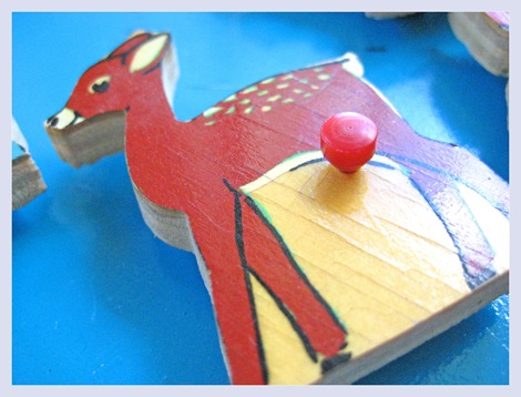 Deer Vintage Puzzle Piece Magnets - Everything Etsy 5