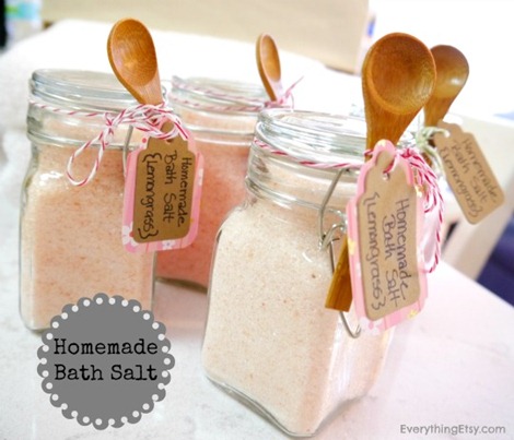 Homemade Bath Salt - DIY Gift on EverythingEtsy.com