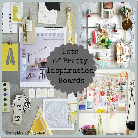 Lots of Pretty Inspiration Boards on EverythingEtsy.com