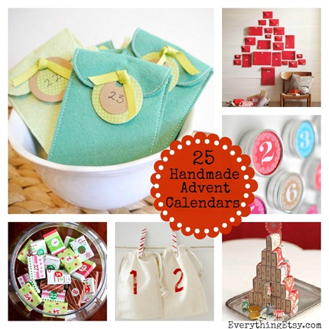 25 Handmade Advent Calendars on EverythingEtsy.com