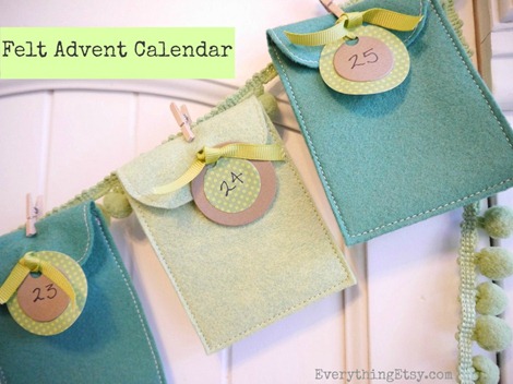 Felt Advent Calendar on EverythingEtsy.com