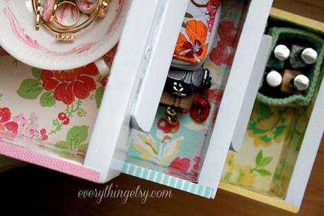 DIY Decoupaged Drawers ♥ EverythingEtsy.com      