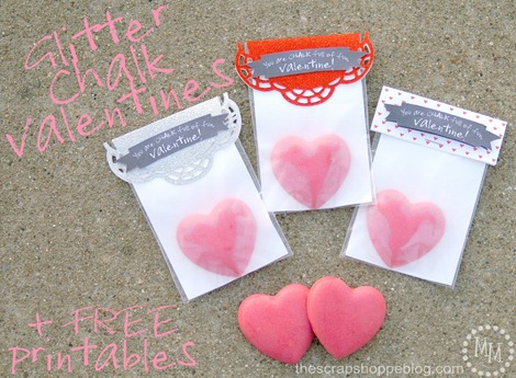 glitter chalk valentines 1