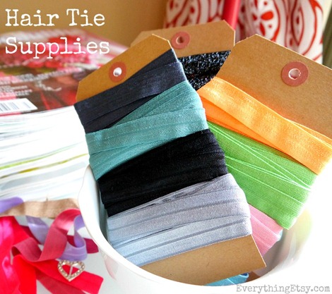 Hair Tie Supplies {Tutorial}