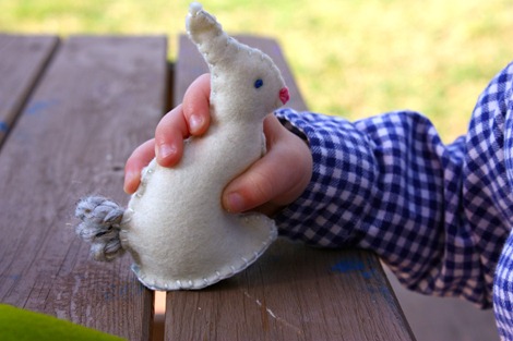 mini felt bunny pattern