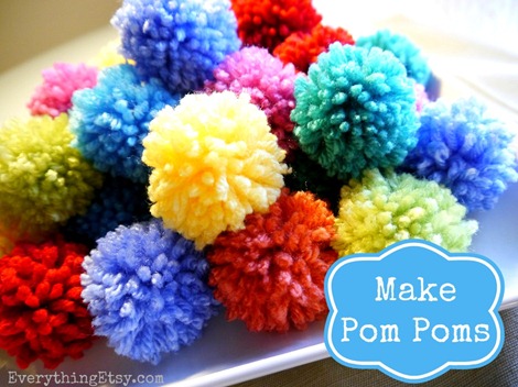 DIY Easy Pom Poms on EverythingEtsy