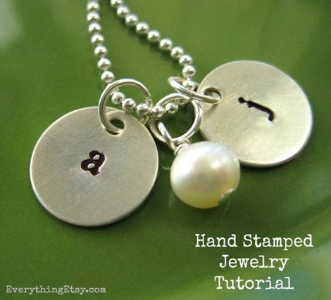 Hand Stamped Necklace Tutorial on EverythingEtsy