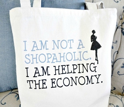 Shopaholic Tote Bag