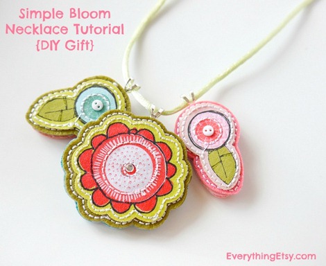 Simple Bloom Necklace Tutorial {2} - On EverythingEtsy.com