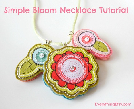 Simple Bloom Necklace Tutorial {DIY Gift} - EverythingEtsy.com