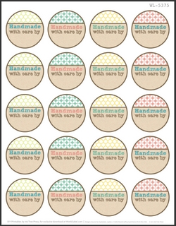 2 Round Free Printable Labels - 20 per sheet