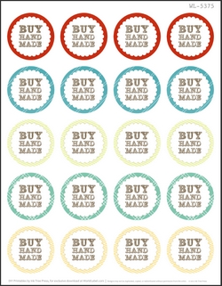 2 Round Free Printable Labels - 20 per sheet