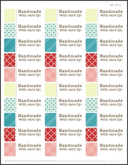 2.625 x 1 Free Printable Labels - 30 per sheet