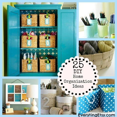 25 Home Organization Ideas {DIY Decor} @EverythingEtsy