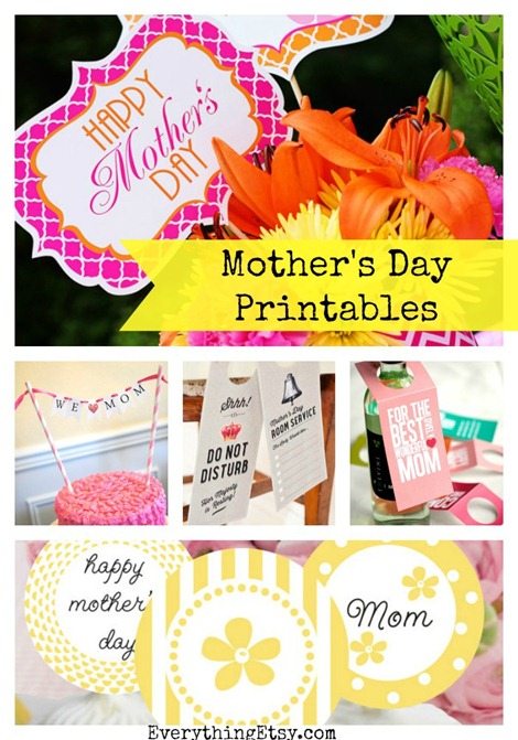 7 Mother's Day Printables on Etsy...print right now! @EverythingEtsy