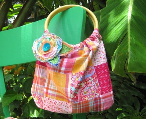 Bamboo Handle Bag Tutorial - 12 DIY Summer Patterns