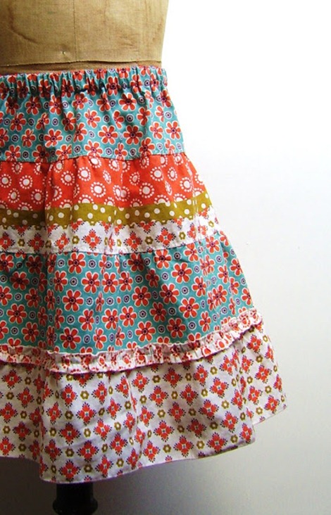 Colorful Summer Skirt Pattern - Silly Old Suitcase