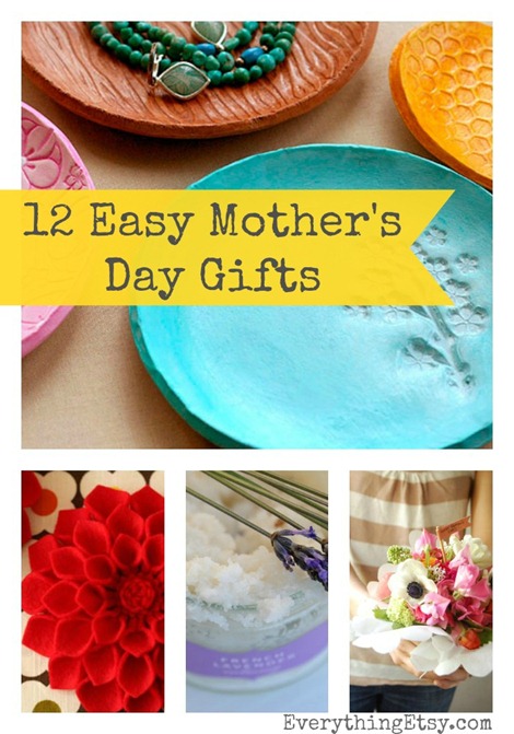 DIY Mother's Day Gifts - 12 Easy Ideas from @EverythingEtsy