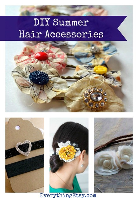 DIY Summer Hair Accessories @EverythingEtsy