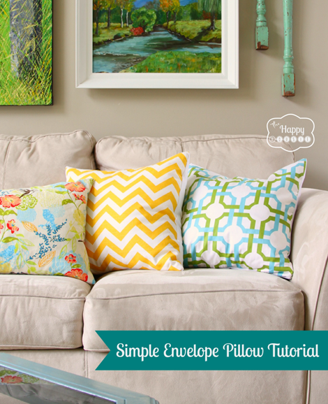 Envelope Pillows - 12 Simple Sewing Patterns for Summer