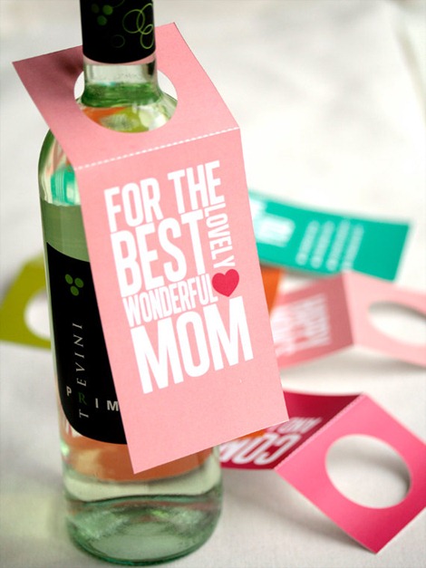 Mother's Day Wine Tags on Etsy